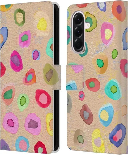 Vista 302 de Head Case Designs Officially Licensed Ninola Ditsy Flowers Yellow Nature Bold Leather Wallet Case Compatible with Samsung Galaxy A07 4G