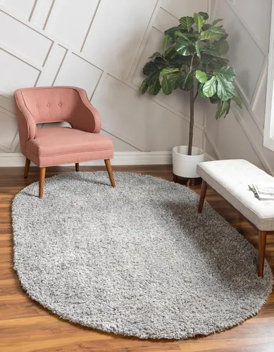 Vista 119 de Unique Loom Colección Davos Shag - Alfombra Lino