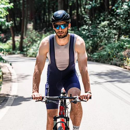 Vista 5 de Przewalski Culotte corto con bolsillos para teléfono, con acolchado 4D, transpirable, para ciclismo