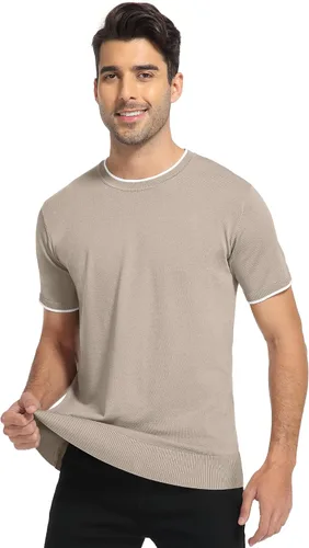 Vista 4 de Sailwind Mens Short Sleeve Crew Neck Contrast Trim Knit T-Shirt