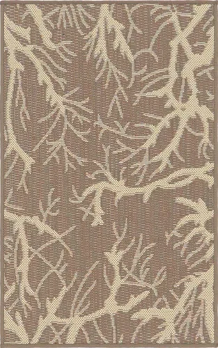 Vista 35 de Unique Loom - Alfombra de centro Café/Beige