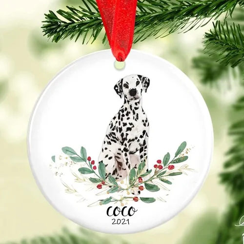 Vista 4 de Adorno de Navidad para mascotas, adorno de Beagle, regalos para amantes de mascotas, regalo conmemorativo para mascotas, recuerdo de Beagles