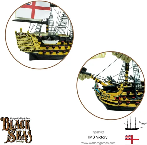 Vista 4 de Warlord Black Sea's The Age of Sail HMS Victory Game – Juego de mesa de estrategia de juego de rol para adultos, juego de mesa The Age of Sail