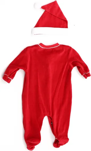 Vista 2 de Just Love - Mameluco navideño y gorro de Santa para bebé