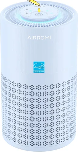 Vista 13 de AIRROMI Purificador de aire para dormitorio con A2001 beige cremoso