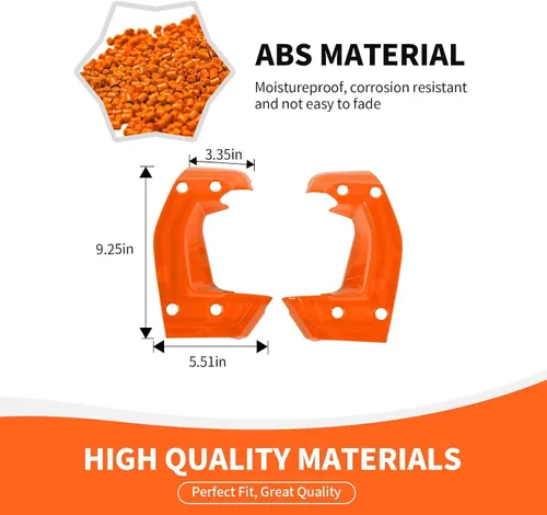 Vista 2 de RAZPOY Cubierta para manija lateral de consola central compatible con accesorios interiores Ford Bronco 2021-2023, naranja