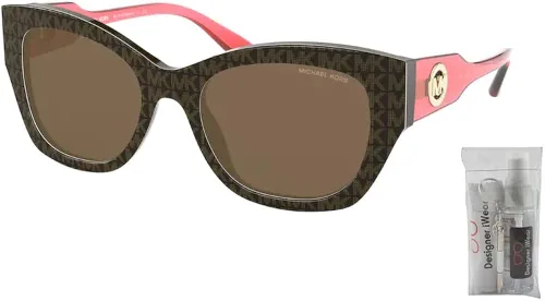 Vista 2 de Michael Kors Palermo MK2119 Square Sunglasses for Women BUNDLE With Designer iWear Complimentary Eyewear Kit