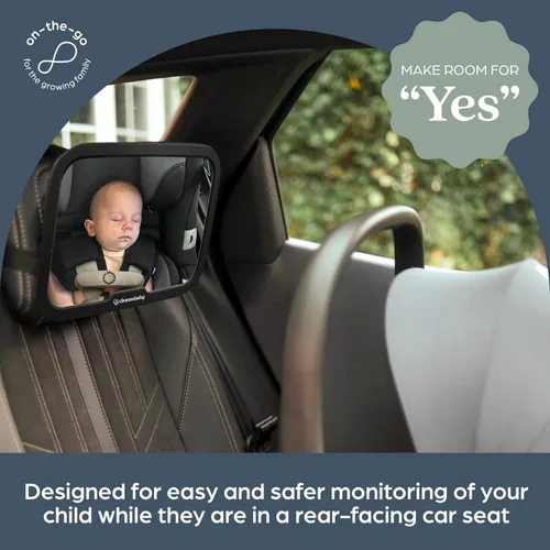Vista 5 de Dreambaby Espejo de coche para bebé, espejo retrovisor, ajustable en 360°