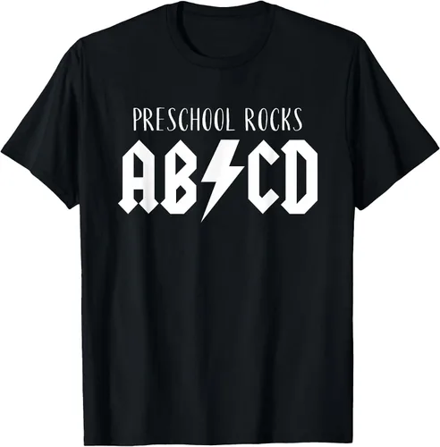 Vista 16 de Preschool Rocks Teacher Back to School ABCD Rock First Day T-Shirt Asphalt Grey