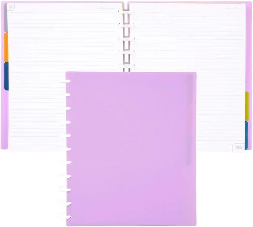 Vista 96 de Talia - Cuadernos de notas con tapas, planificador, personalizables, (Rosa de los 90, Junior (5.5 pulgadas x 8.5 pulgadas))