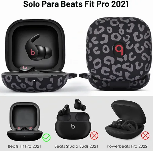 Vista 2 de Funda para Beats Fit Pro, VISOOM Funda Blanda para Apple Beats Fit Pro 2021 de Silicona, Funda Protectora Beats Pro, Funda Antichoque para Beats Fit