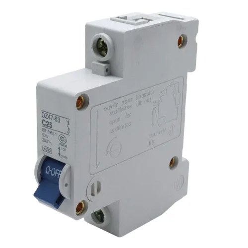 Vista 15 de Xiaoyztan Interruptor de disyuntor de un solo polo de 6 amperios, disyuntor de uso doméstico montado en riel DIN para protección de seguridad