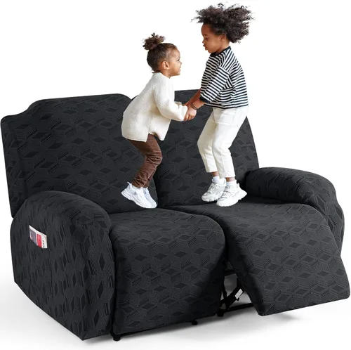 Vista 56 de TAOCOCO Funda para Reclinable de 3 Piezas, Fundas para Silla Reclinable, Funda Elástica de Jacquard para Silla Reclinable, Protector de Muebles