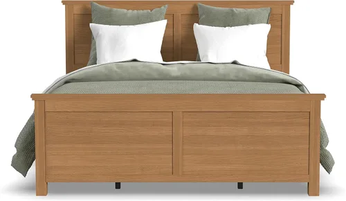 Vista 5 de homestyles Cama King Brown Oak Park