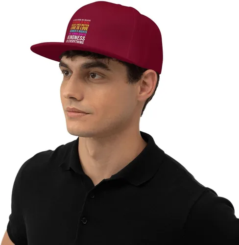 Vista 81 de Pride Flag in This House We Believe Science is Real Black Lives Matter Baseball Hats for Men Dad Hat,Black