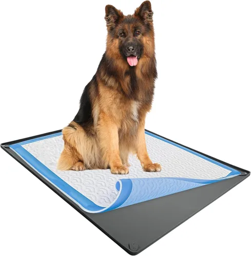 Vista 24 de Bandeja para orina de perro para almohadillas de orina de 30 x 36 pulgadas Gris