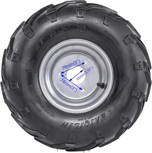 Vista 2 de TDPRO Neumáticos ATV 16X8-7 sin cámara para Go Kart UTV Quad Bike Buggy