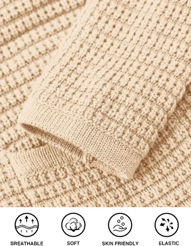 Vista 5 de PRETTYGARDEN Suéteres tipo cárdigan con frente abierto para mujer, con botones, manga larga, casual, lindas, de punto, con bolsillos