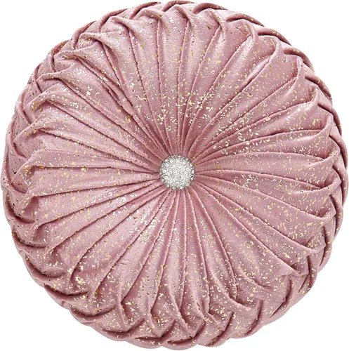 Vista 16 de EUCIOR Almohada decorativa redonda, almohada circular hecha a mano, almohadas redondas de cuero metálico liso para sofá, decoración del hogar