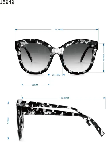 Vista 5 de Jessica Simpson - Gafas de sol (2.087in, protección UV)