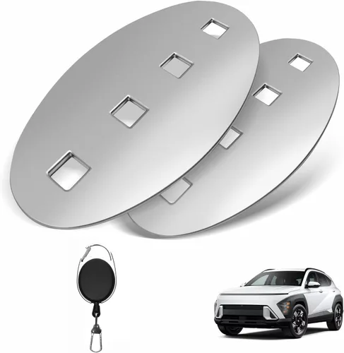Vista 6 de BestEvMod Compatible con Ioniq 5 2022-2025 Juego de emblemas de código Morse delantero y trasero de 2 piezas (Mate negro hueco)
