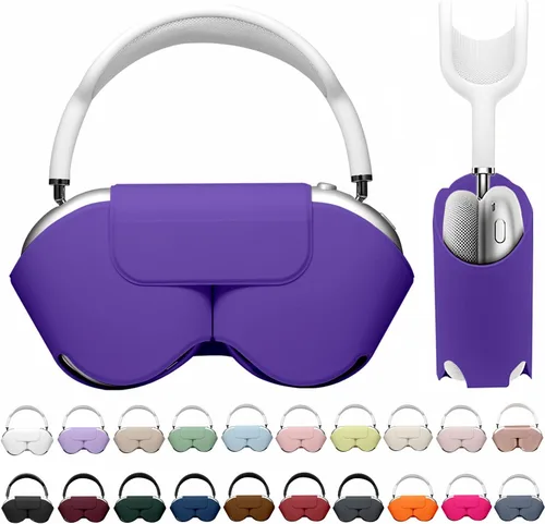 Vista 16 de Maxjoy para Apple Airpods Max Funda inteligente de cubierta, Accesorios de cubierta protectora de cuero PU suave para Airpod Max con modo de sueño