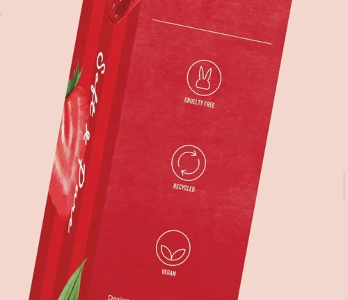 Vista 5 de Hilo dental tejido expansible de alta calidad, sin PTFE y PFAS, fresa dulce, ecológico, vegano, sin crueldad, recomendado por dentistas, apto