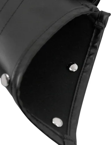 Vista 5 de Charmian Accesorios Steampunk para mujer, estilo retro, de cuero, brazalete, armadura