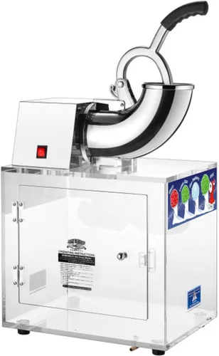 Vista 7 de Máquina de conos de nieve Polar Blast - Fabricante de hielo triturado acrílico, tritura hasta 500 libras de hielo por hora para fiestas, eventos
