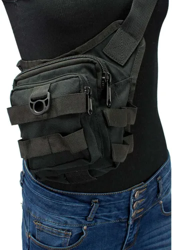Vista 5 de Milwaukee Leather MP8841 - Bolsa de muslo táctica para ocultar y transportar con cinturón