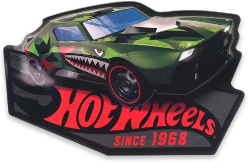 Vista 9 de Mattel Hot Wheels - Letrero de metal para dormitorio, sala de juegos o garaje