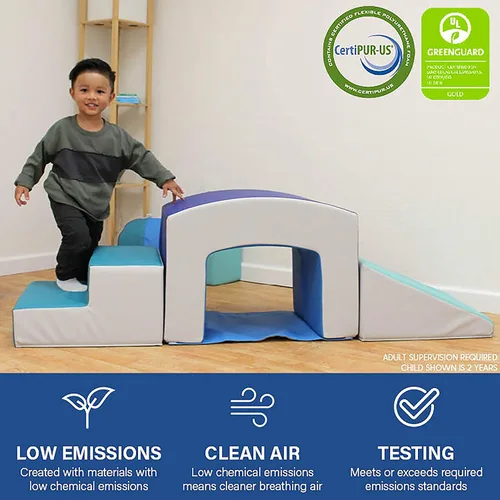 Vista 4 de FDP SoftScape Playtime Grow-n-Learn - Escalador de túnel para niños pequeños