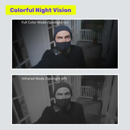 Vista 9 de WUUK Cámara para mascotas de 4 MP, cámara de inclinación panorámica para monitor de bebé, + 2 cámaras exteriores para seguridad en el hogar