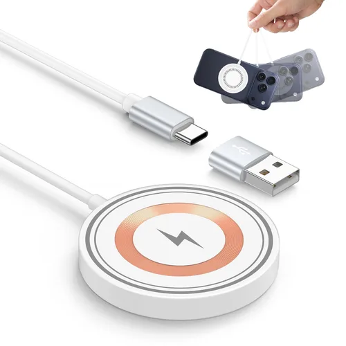 Vista 11 de Cable de carga USB C de 3A de carga rápida, [2 unidades, 6 pies] cable trenzado USB-A a tipo C para iPhone 15 Pro Max Plus, Samsung Galaxy A14 A54
