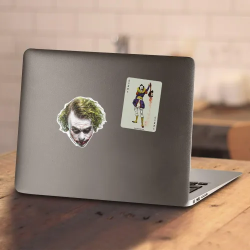 Vista 5 de Popfunk Camisetas clásicas de The Dark Knight Heath Ledger Dark Joker