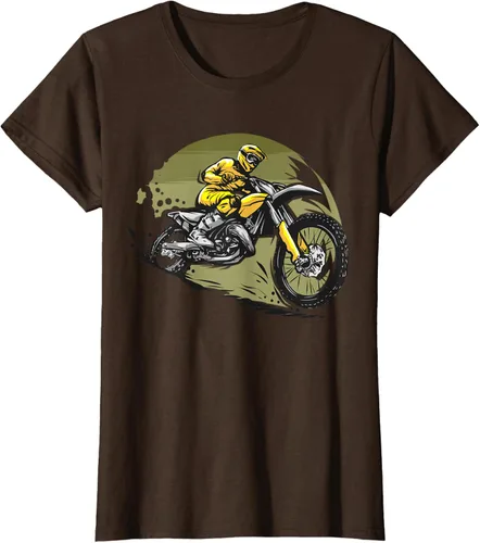Vista 23 de Camiseta de motocross Supermotard Enduro, Negro, S