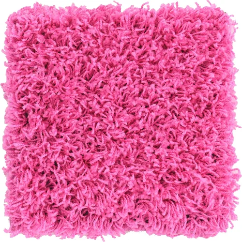 Vista 2 de Unique Loom - Alfombra de área de la colección Solid Shag (1 pie cuadrado, rosa taffy)