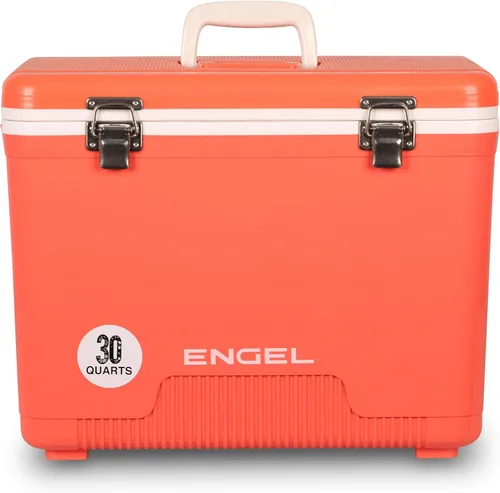 Vista 15 de Engel UC30 30qt a prueba de fugas, hermético, enfriador de caja de secado y caja de almuerzo rígida Azul