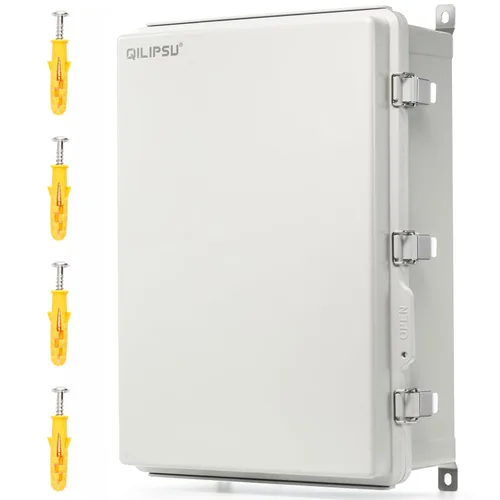 Vista 10 de QILIPSU UL94-V0 Caja eléctrica al aire libre 8.3"x6.3"x3.9" Caja de conexiones impermeable resistente a la intemperie PC/ABS aleación de plástico
