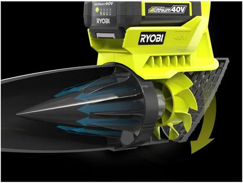 Vista 4 de Turbina inalámbrica con batería de ión-litio de 40 V 300 CFM de 155 mph de Ryobi RY40402A