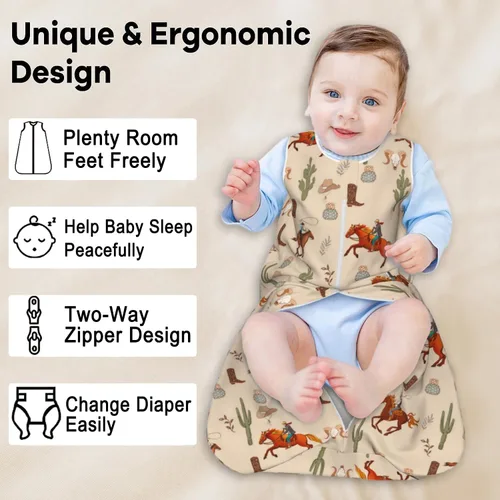 Vista 3 de Manta de bebé unisex para bebé, estilo occidental, 0-6 meses