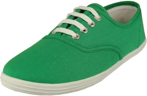 Vista 4 de Easy USA - Zapato de lona con cordones para mujer con plantilla acolchada