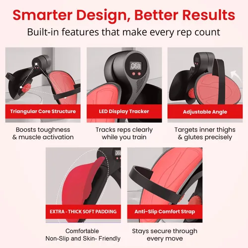 Vista 2 de Thigh Master Ultimate Kegel - Máquina de ejercicios, entrenador de muslo, entrenador de cadera Entrenador de Kegel, ejercitador de suelo pélvico