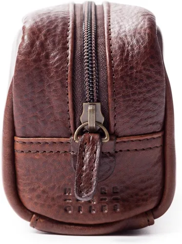 Vista 2 de Moore and Giles Titan Milled Brown George Mini Dop Kit para hombre, Titan Milled Brown