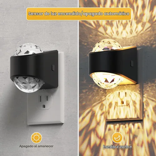 Vista 3 de L LOHAS LED Las luces nocturnas se enchufan a la pared, proyector de luz
