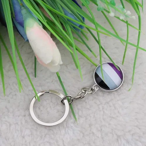 Vista 2 de CHOORO Llavero de orgullo gay LGBT, llavero de orgullo arcoíris, joyería LGBT, regalo de orgullo bisexual, regalo de orgullo transgénero