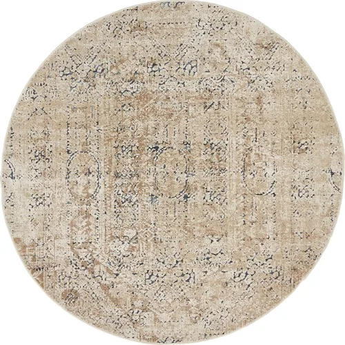 Vista 7 de Unique Loom Chateau Collection - Alfombra de área - Quincy (2' x 3' 1" Rectángulo, Beige/Marrón)
