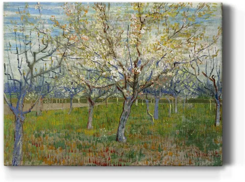 Vista 35 de Renditions Gallery Vincent Van Gogh Impreso Flores de almendra, famosa reproducción de pintura, lienzo de alta calidad envuelto en galería, listo