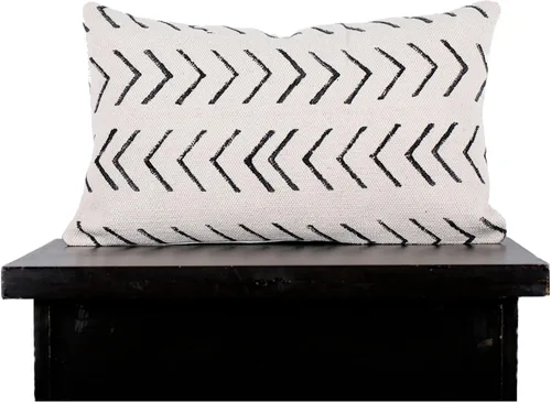 Vista 50 de Trade Star Mudcloth - Funda de cojín decorativa para lumbar, 100% algodón, color índigo, estilo granja, funda de almohada gruesa, estilo bohemio
