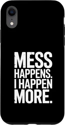 Vista 25 de Mess Happens I Happen More Funny Toddler Chaos Case for iPhone 17